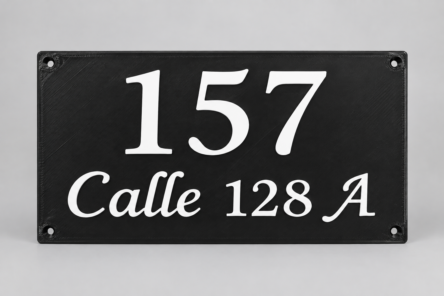 Numeración personalizada impresos en 3D