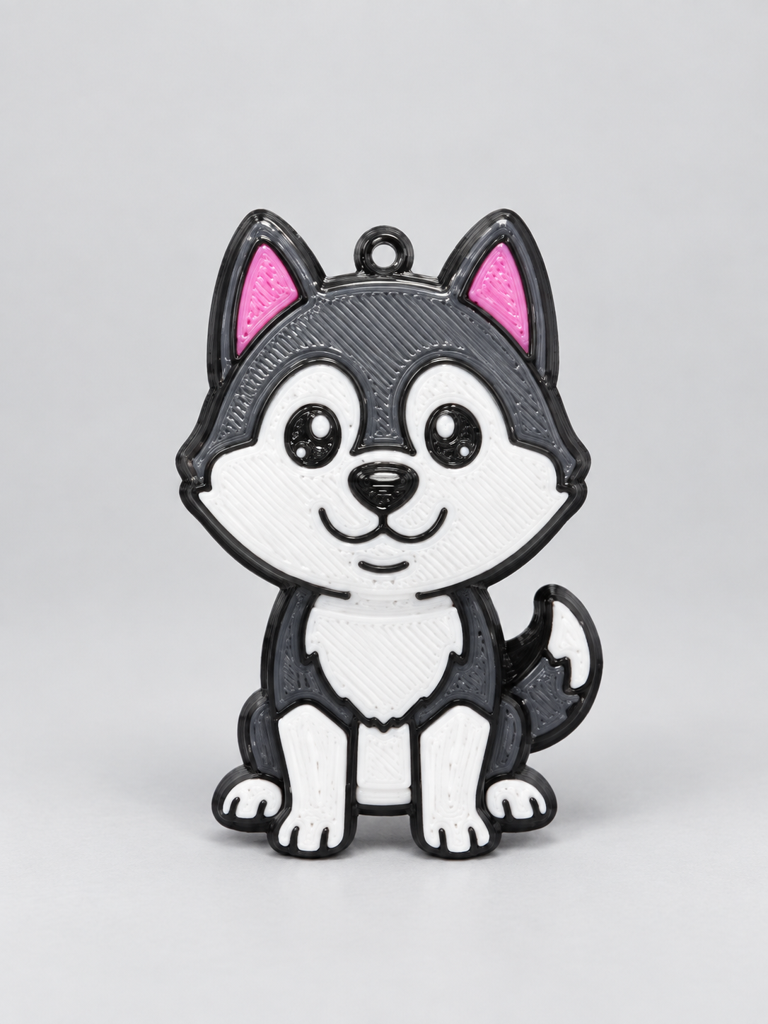 Llavero husky impresos en 3D