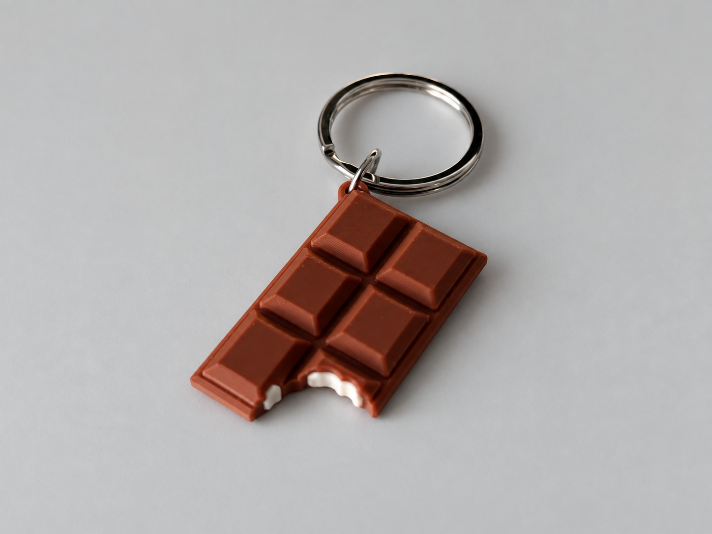Llavero chocolate impresos en 3D
